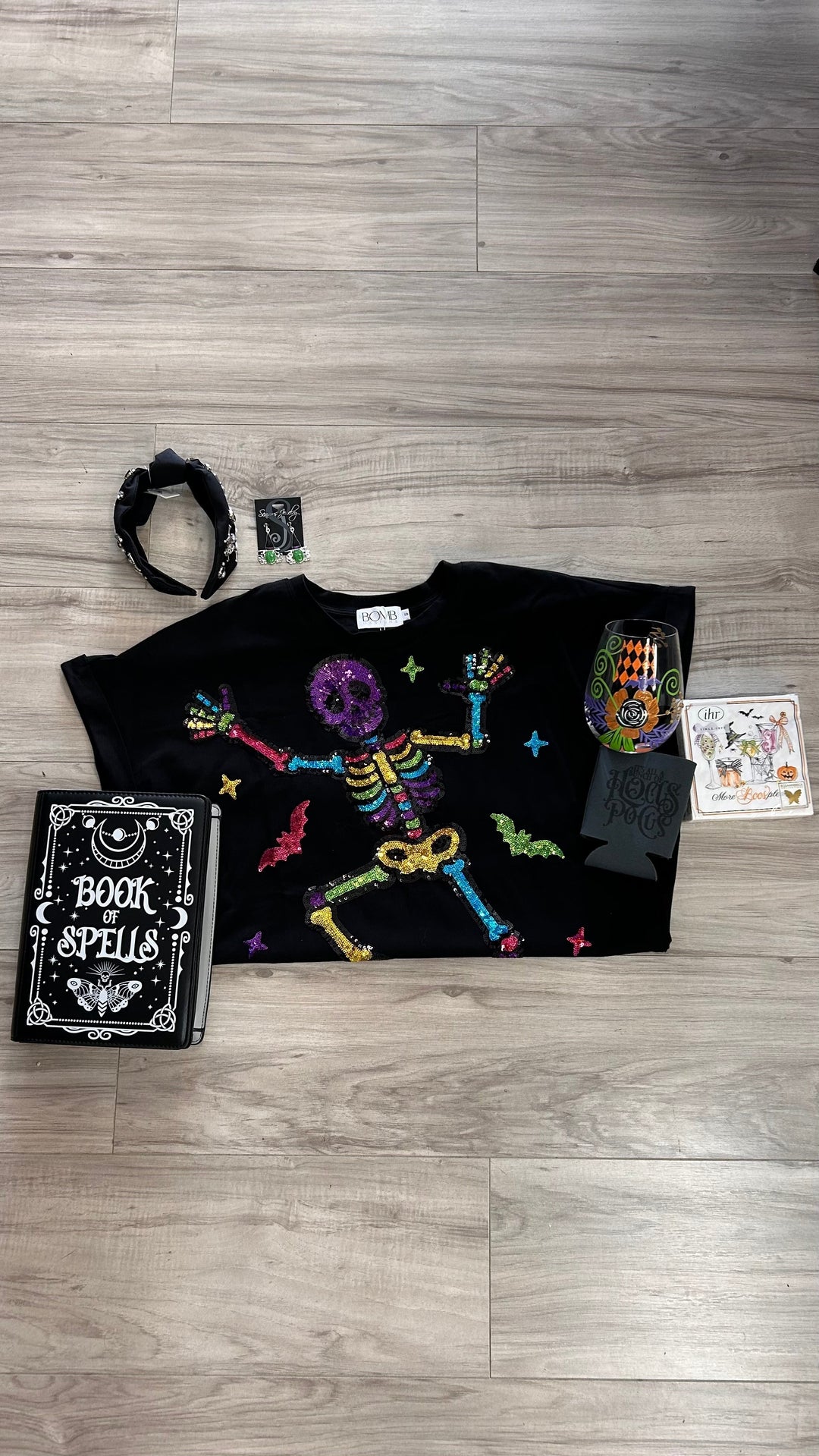 halloween witches flat lay