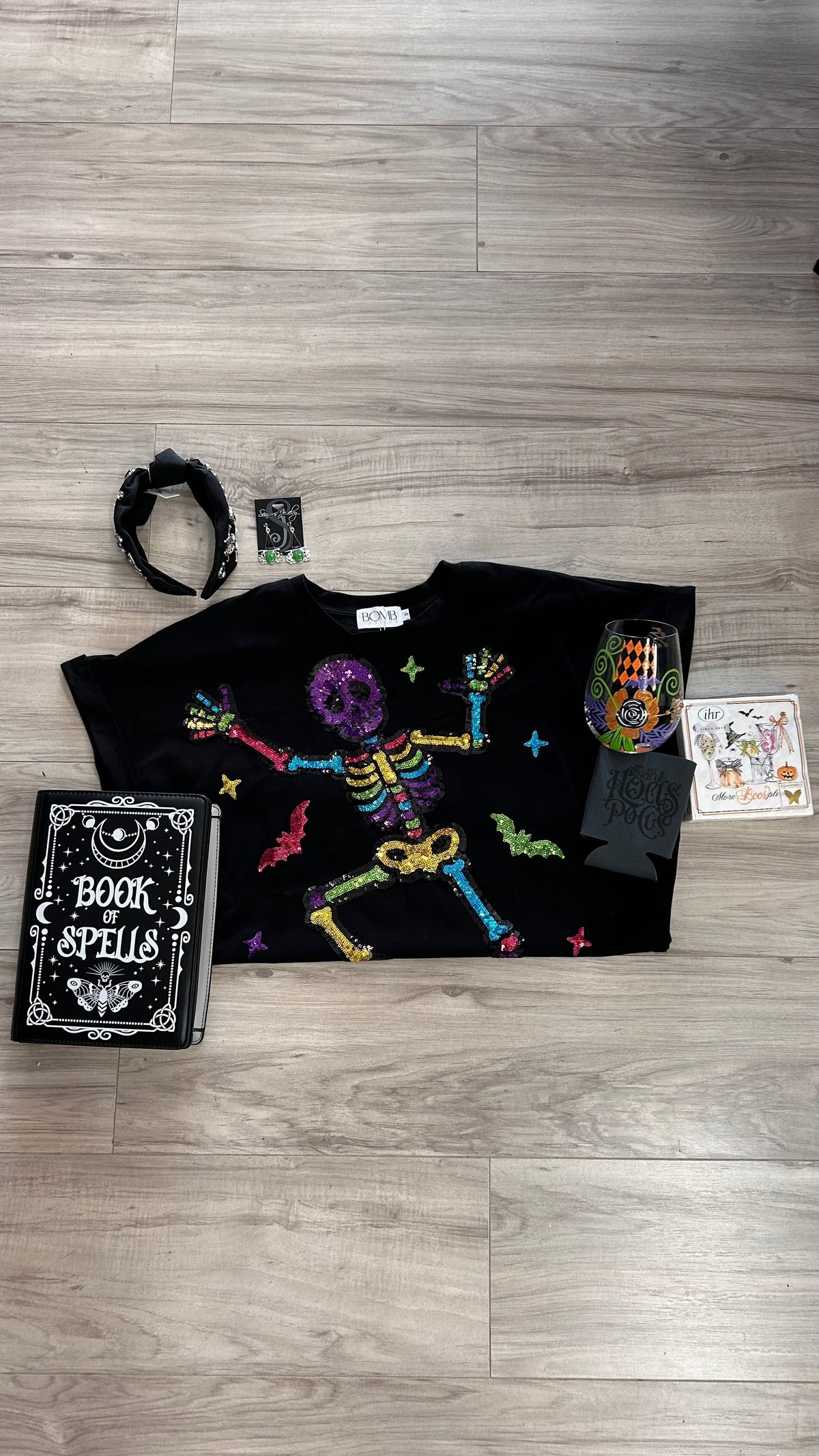 halloween witches flat lay