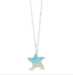 dune explorer silver starfish necklace