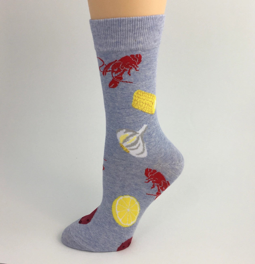 gray crawfish boil socks