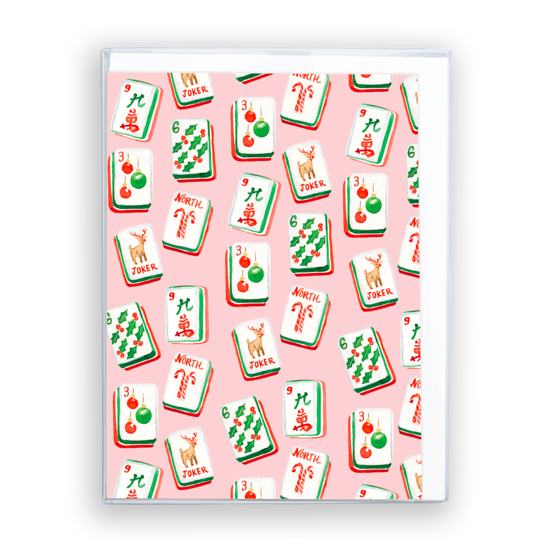 Holiday Mahjong Greeting Card