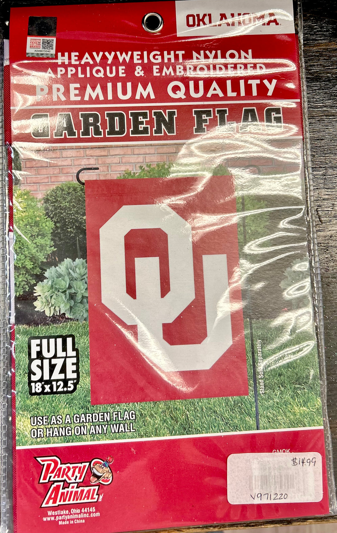 Oklahoma Sooners Premium Garden Flag