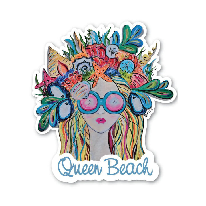 Queen Beach Sticker
