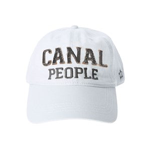 Canal People White Baseball Cap