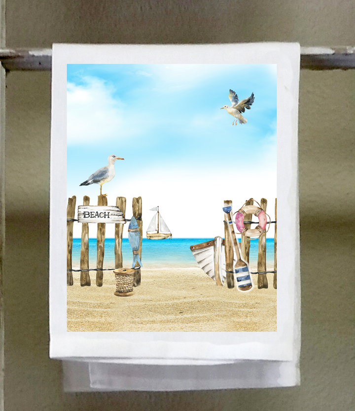 Beach Dish Towel