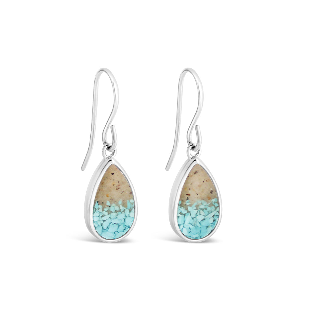 Dune Explorer Teardrop Earrings Turquoise