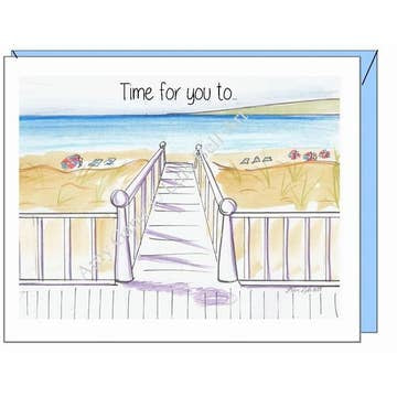 Retirement -Beach Walk Card