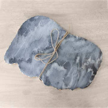 Metz Marble Serving Board Gray/Gold