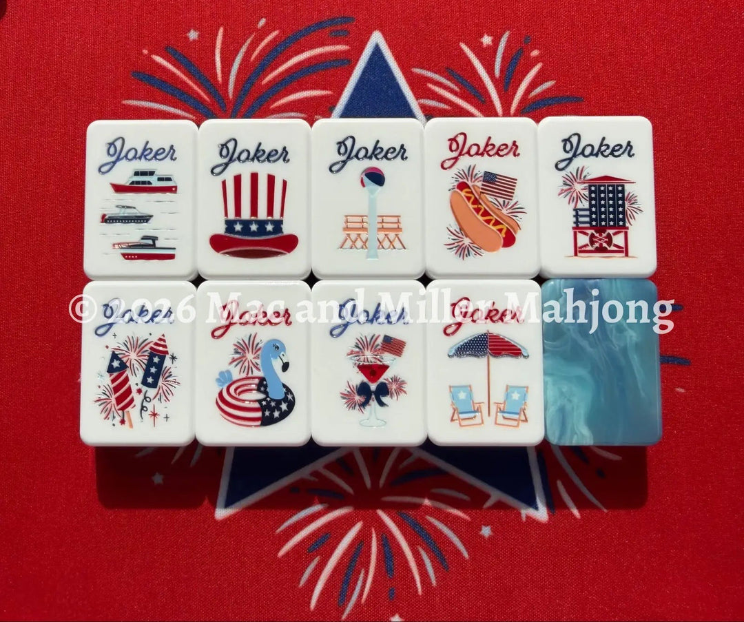 Mac + Miller Red, White &amp; Blues Tile Set (Midnight Tide)