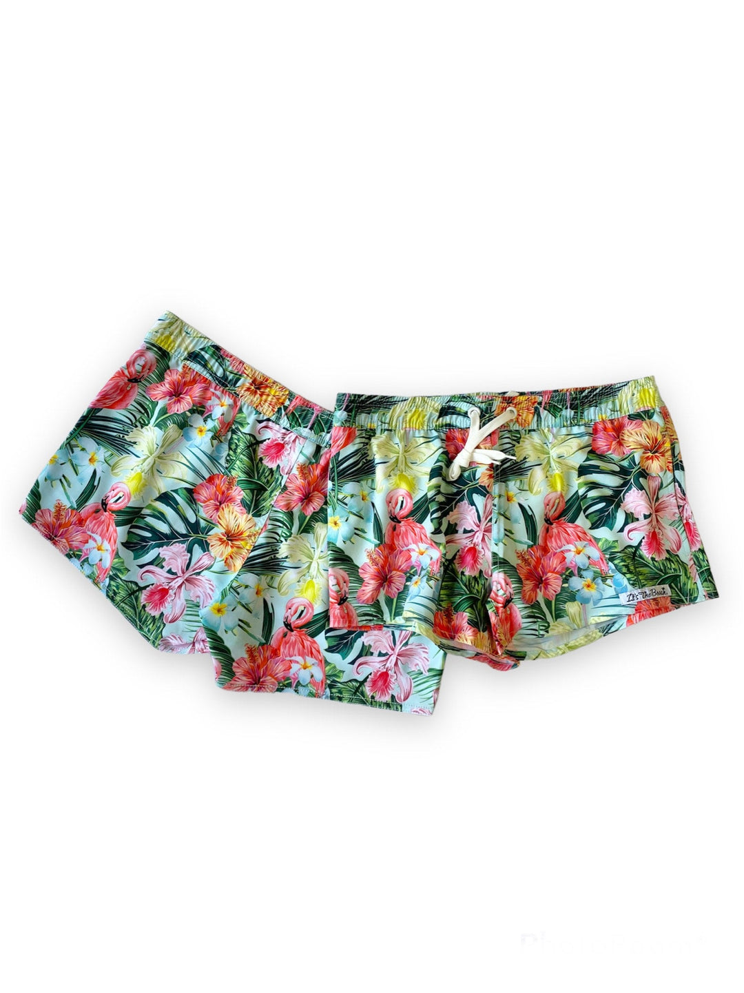 Floral Flamingo Board Shorts