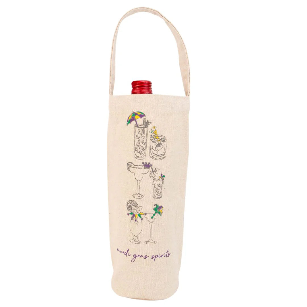 Mardi Gras Spirits Wine Bag