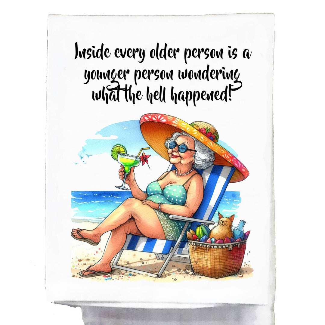 Sassy Grannie, Inside Older Person Kitchen Towel