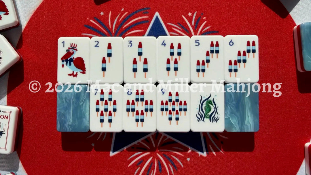 Mac + Miller Red, White &amp; Blues Tile Set (Midnight Tide)