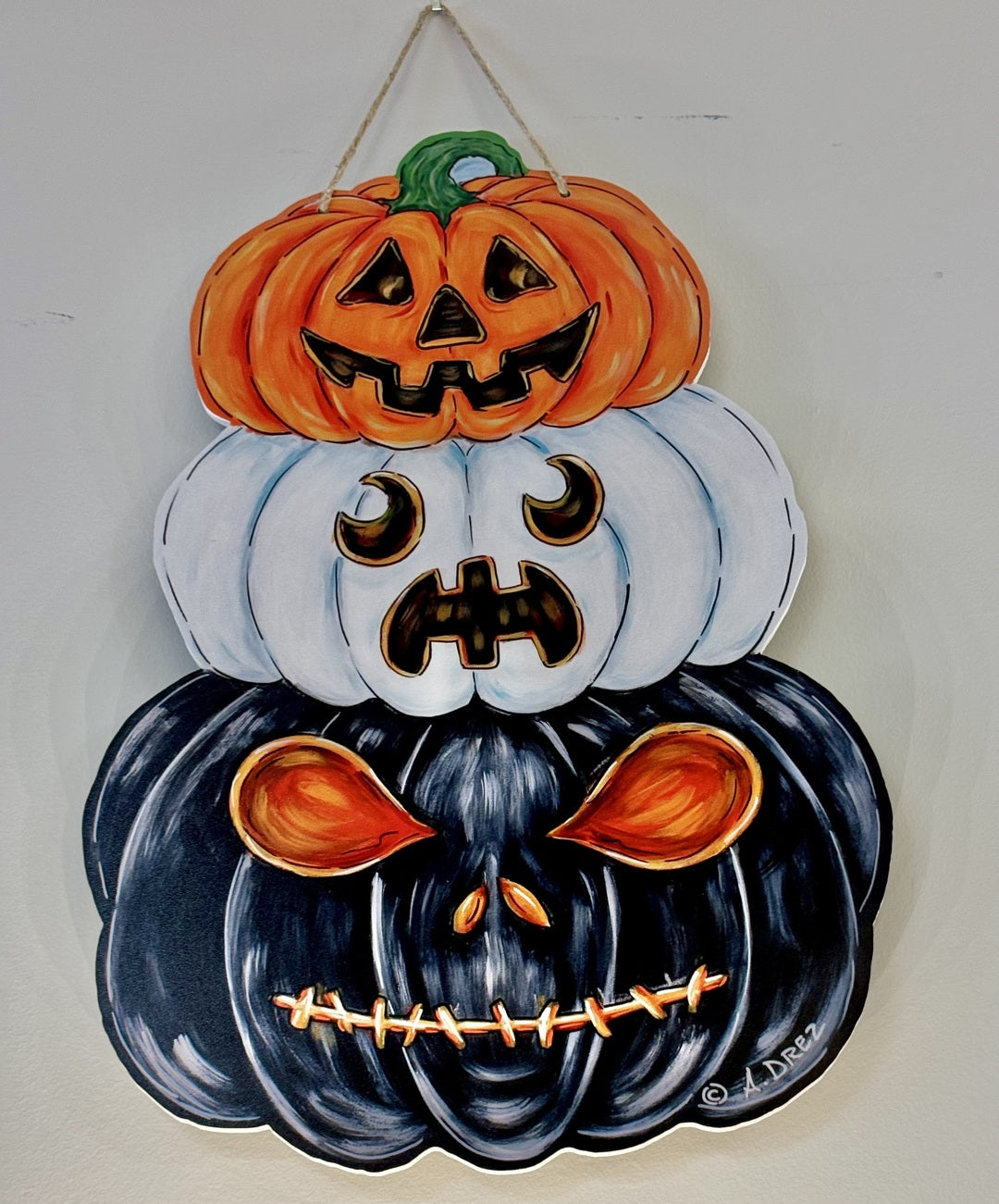 Pumpkin Trio Door Hanger (pickup only)