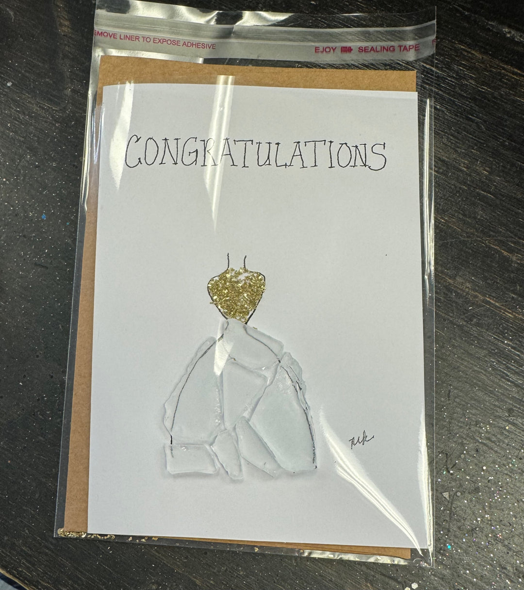 Congratulations seaglass card