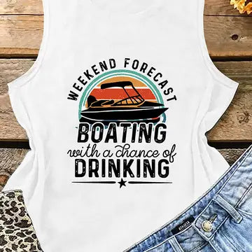 Weekend Forecast Boating Tank Top