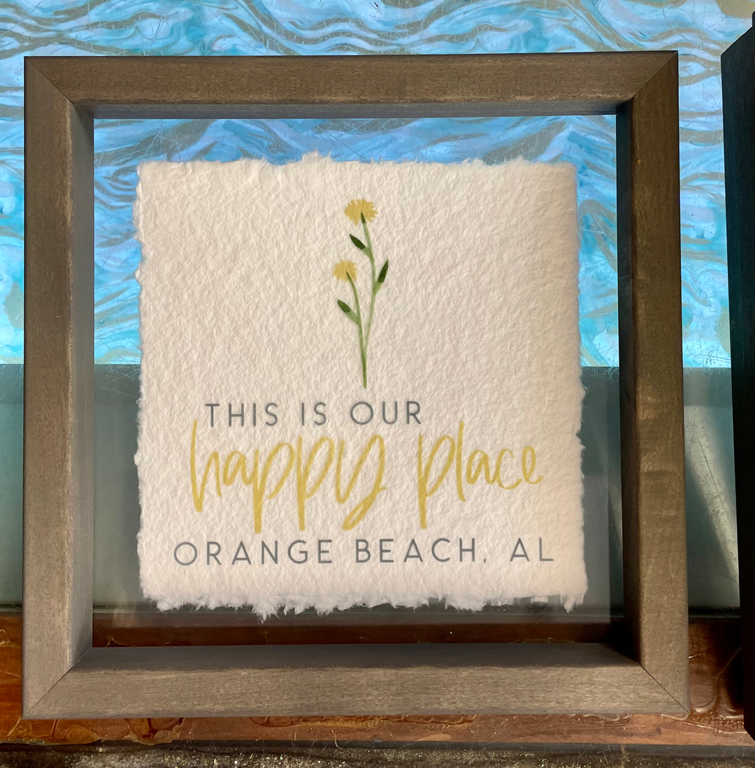 Framed �This is Our Happy Place� - OBA