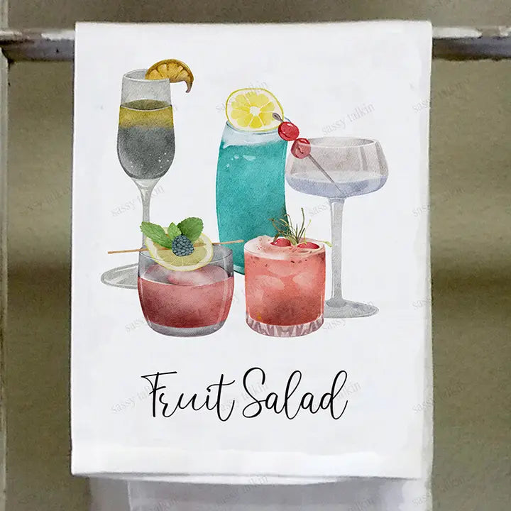 Fruit Salad (Alcohol) Kitchen Towel
