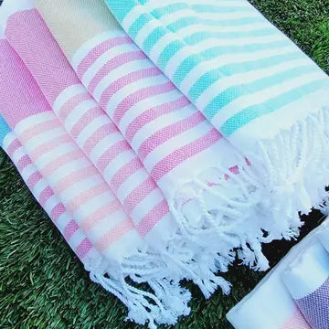Sand Free Cabana Stripe Beach Towel