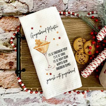 Gingerbread Martini Towel