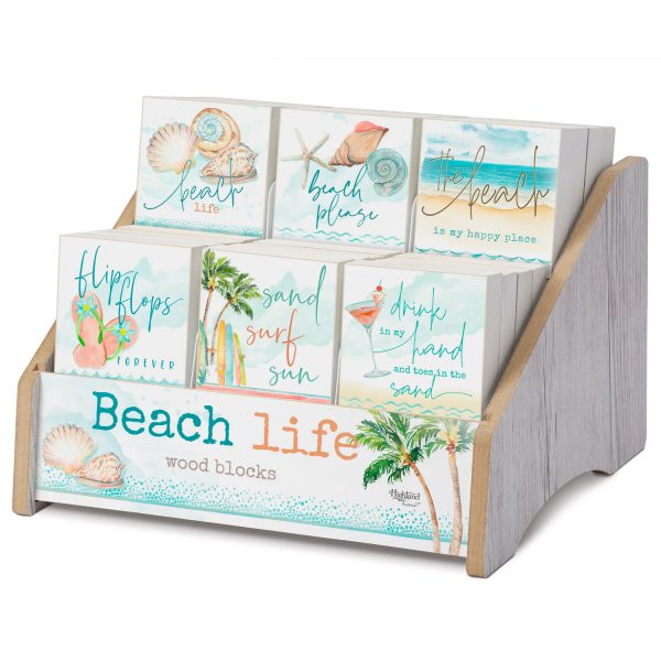 Beach Saying Wood Blocks