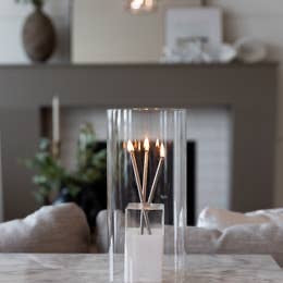 Hurricane Glass Vase