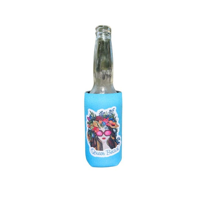 Queen Beach Slim Can Koozie