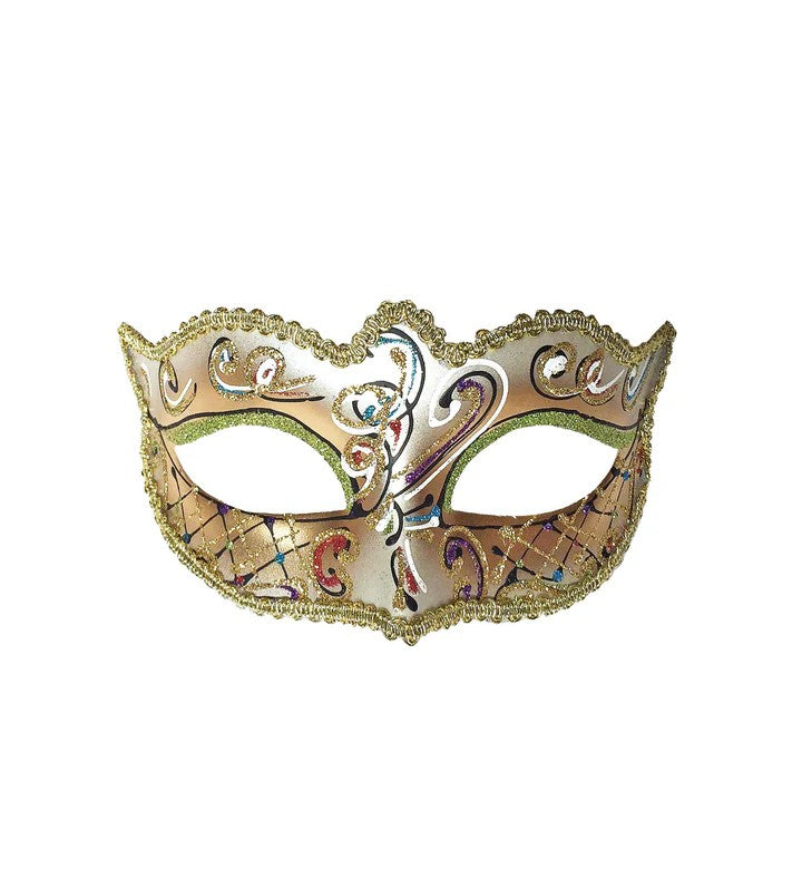 Mardi Gras Victorian Silver Swirl Masks