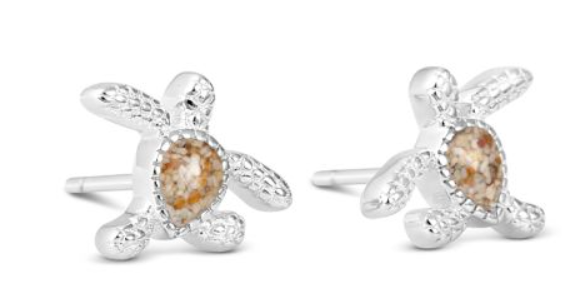 Dune Delicate Turtle Perdido Key Stud Earrings