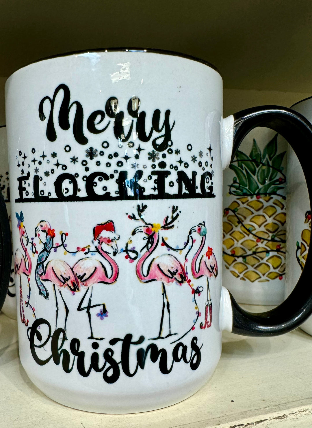 Merry Flocking Christmas Mug