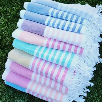 Sand Free Cabana Stripe Beach Towel