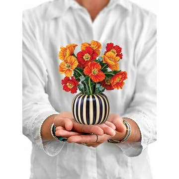 Mini French Poppies pop-up card