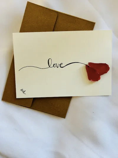 Love seaglass card