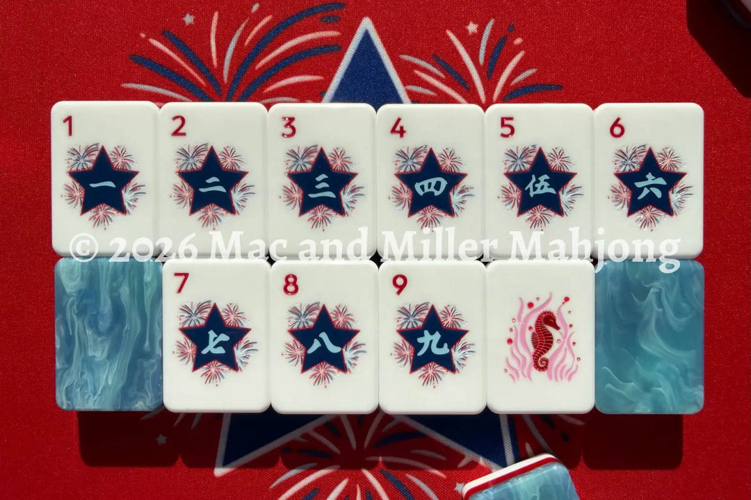 Mac + Miller Red, White &amp; Blues Tile Set (Midnight Tide)