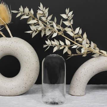 Wylie Clear Glass Vase Candle Holder
