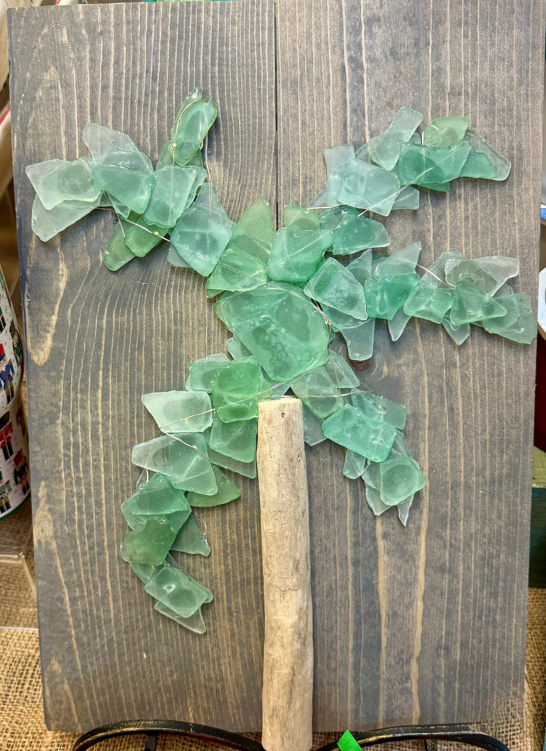 Seaglass Light Up Palm Tree