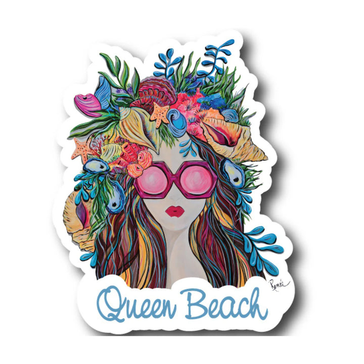 Queen Beach Sticker