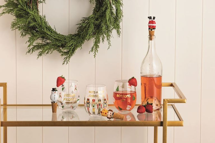 Christmas Glass &amp; Light Up Stopper Sets