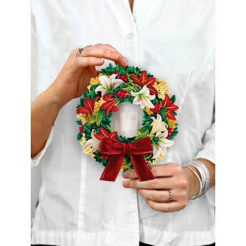 Mini Winter Joy Wreath (Pop-up Greeting Cards)