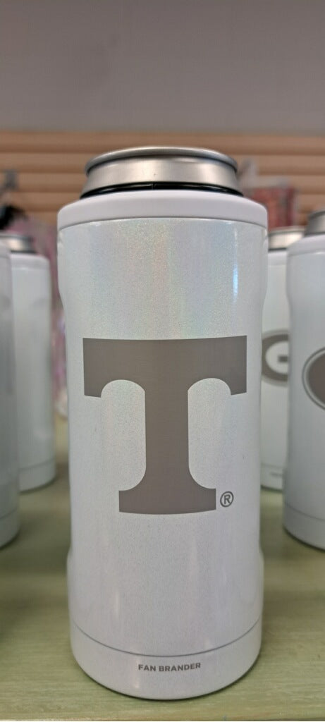 Glitter White Etched Brumate Slim Hopsulator