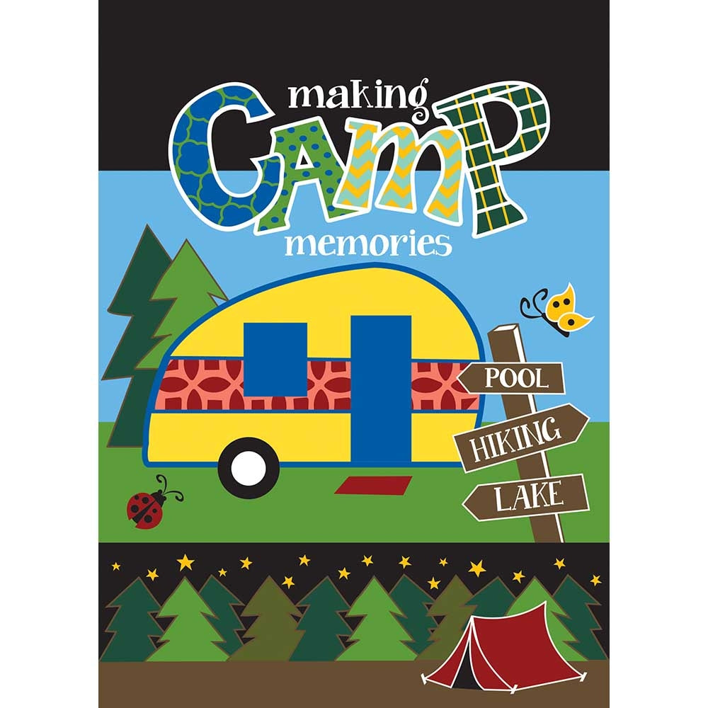 Making Camp Memories Garden Flag
