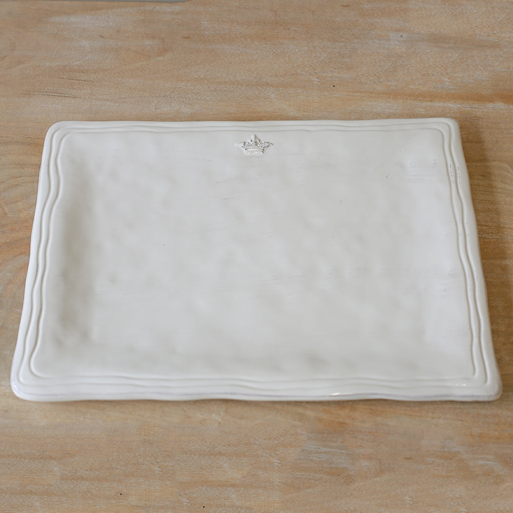 Crown Antique White Platter
