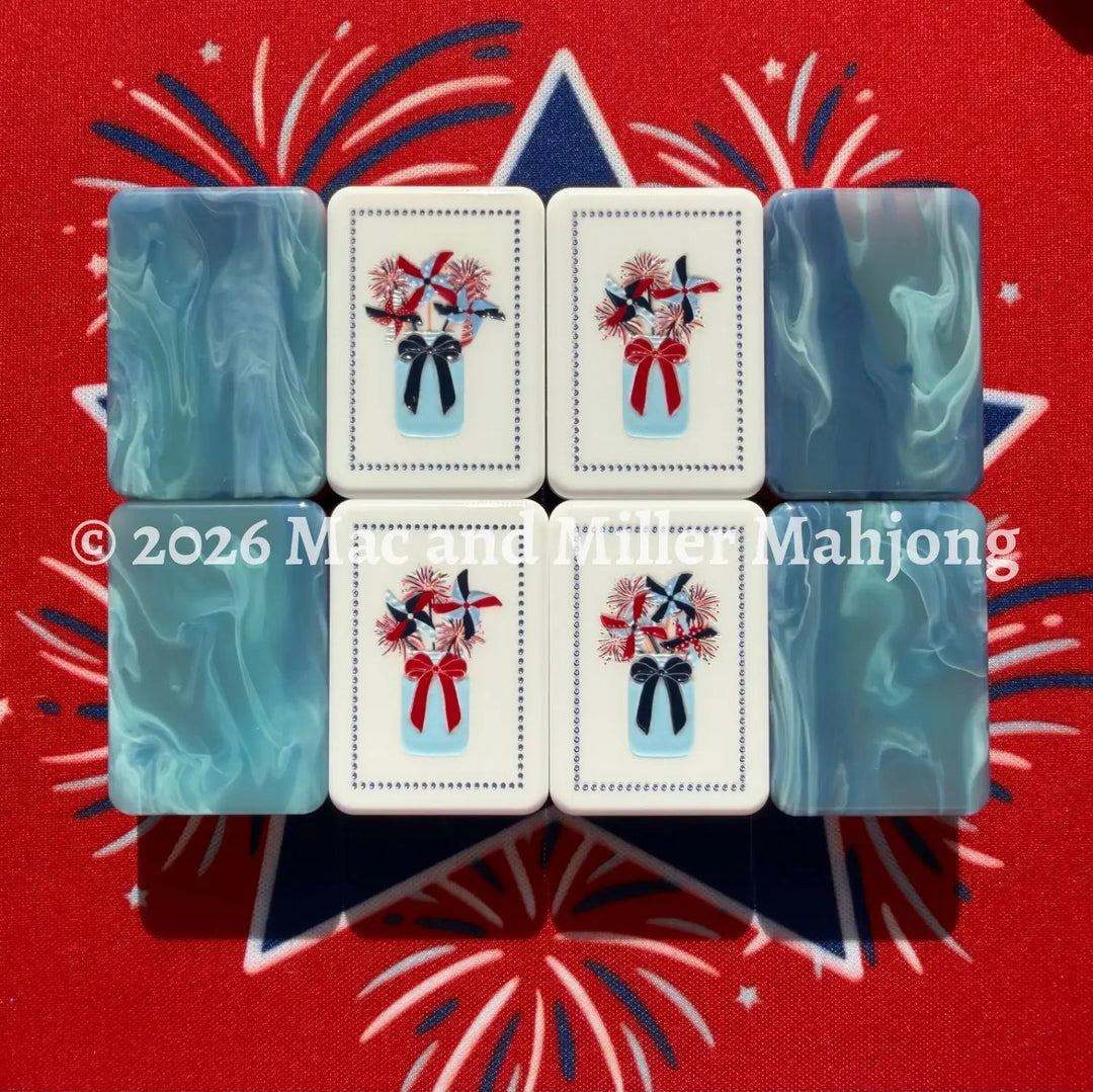 Mac + Miller Red, White &amp; Blues Tile Set (Midnight Tide)