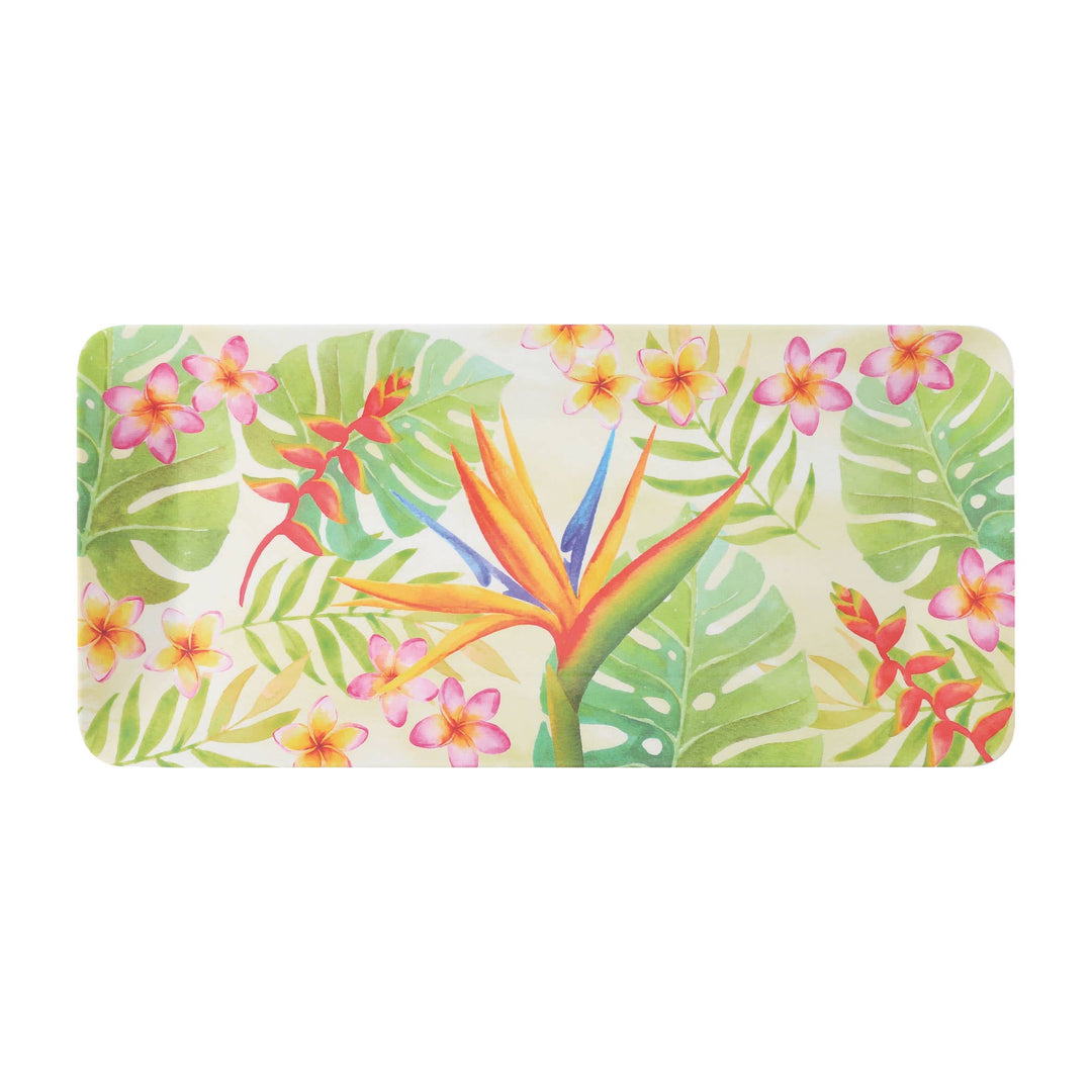 Bird of Paradise 17" Melamine Rectangle Tray