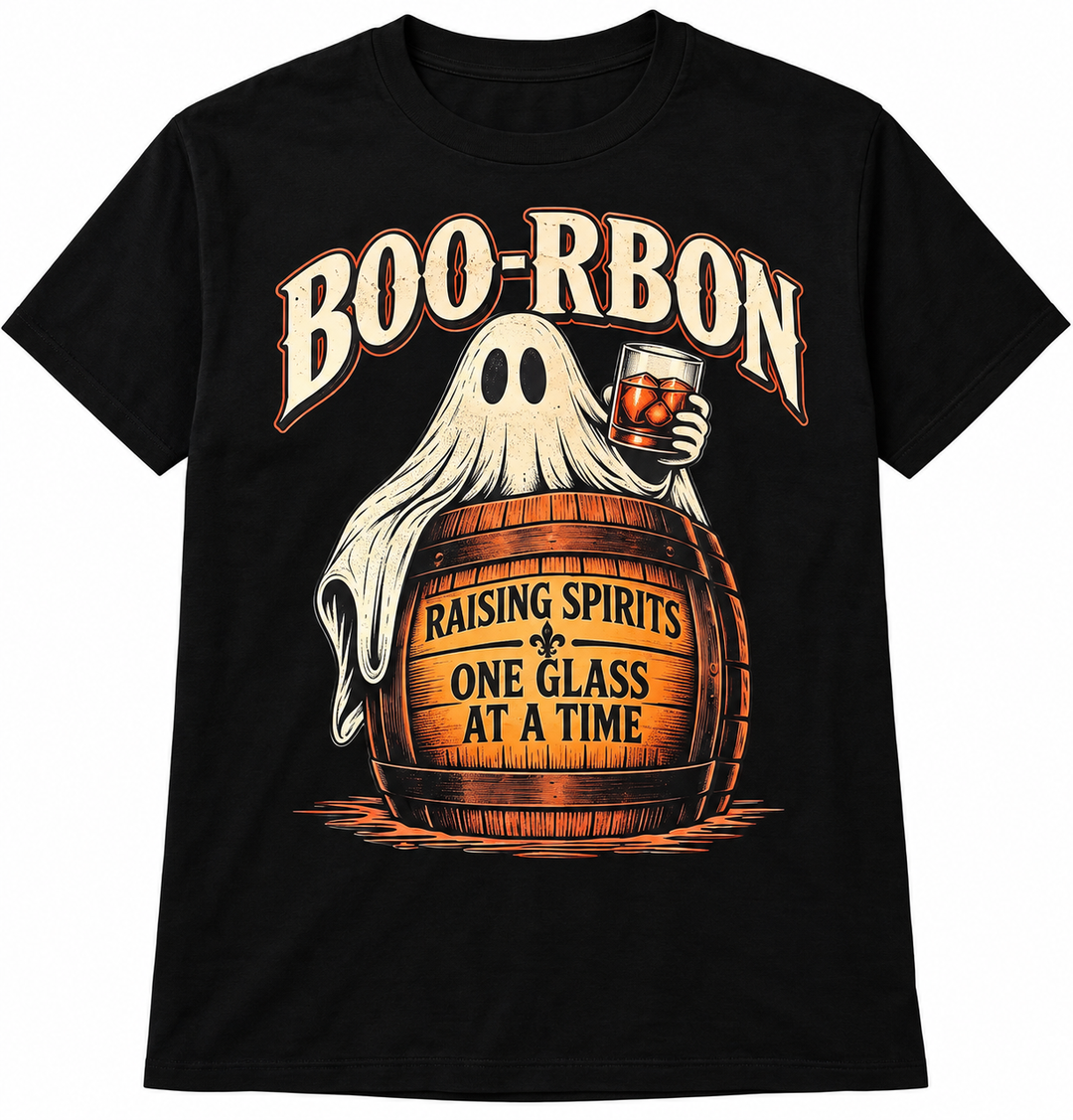 Boo-rbon Halloween Tee
