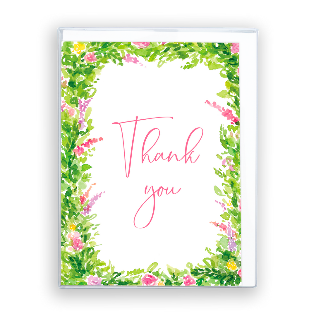 Floral Thank You Greeting Card