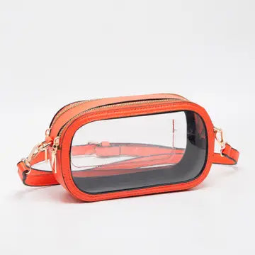 Game Day Stadium Clear Oval Crossbody Bag