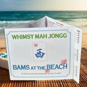 Bams At The Beach Whimsy Mah Johngg Set of 4 Cards