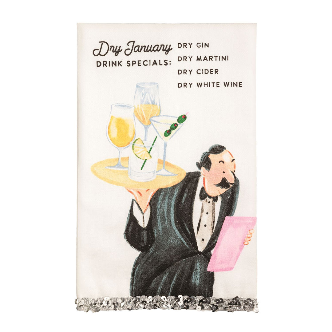 New Years Eve Glitter Towels