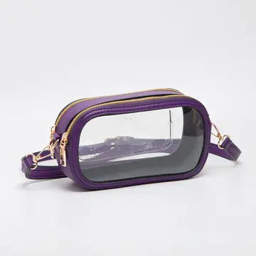 Game Day Stadium Clear Oval Crossbody Bag